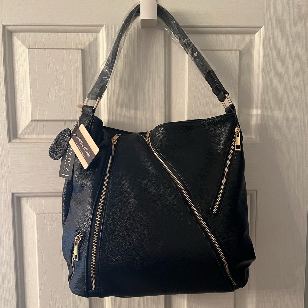NWT Mellow World Black Vegan Leather Purse